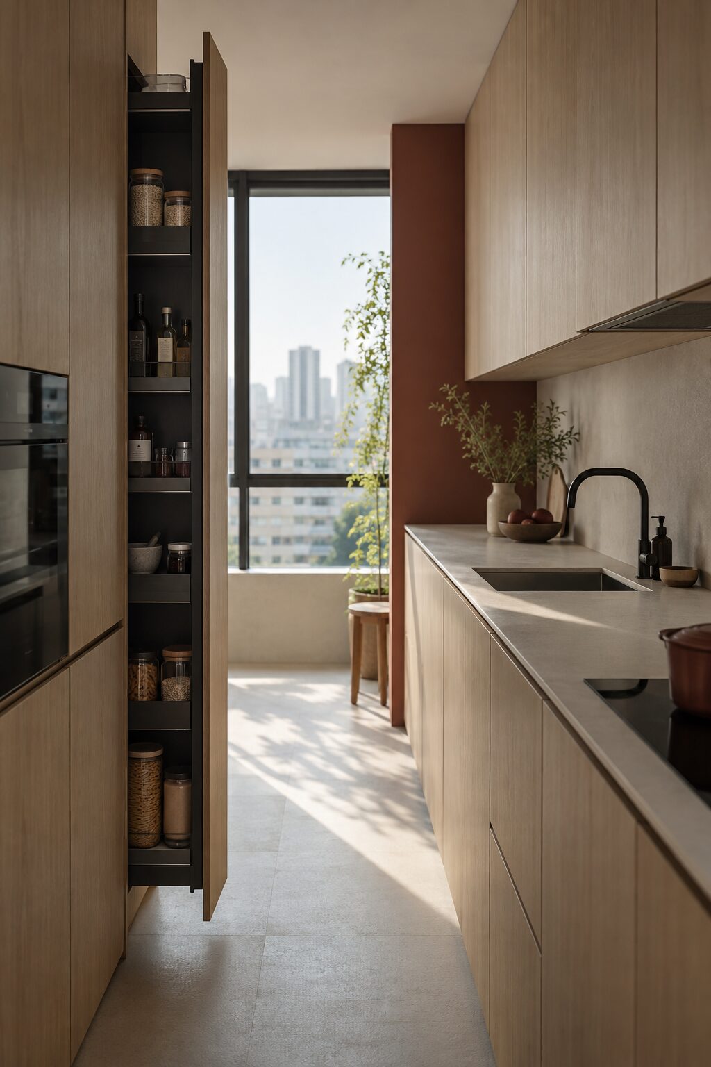 The pantry column — kitchen design reference
